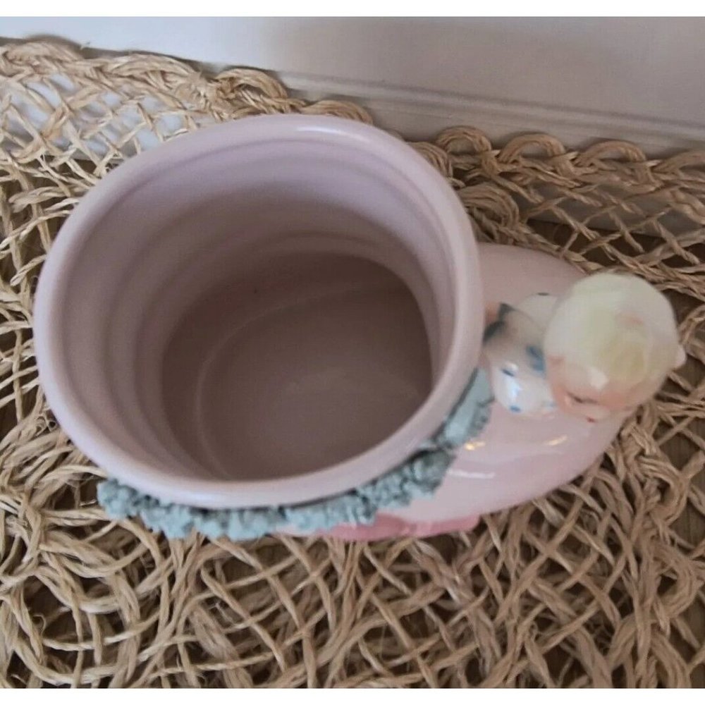 Relpo Pink Baby Bootie Planter, Made In Japan, 1961 Samson Import Co, EUC - Picture 5 of 9